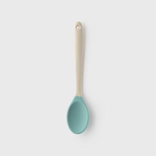 Taylors Mini Silicone Spoon 21cm - Buttermilk/Turquoise