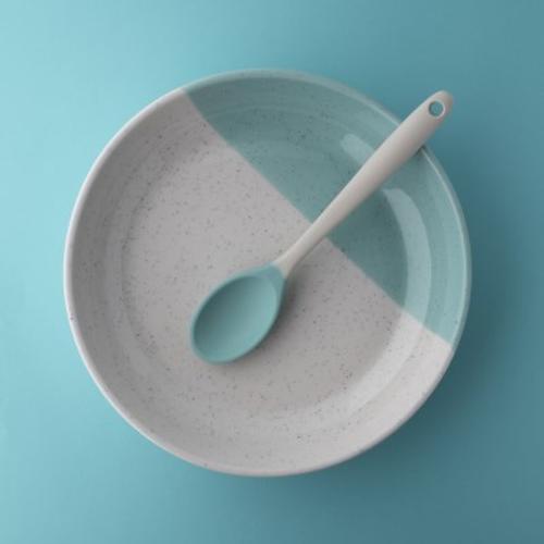 Taylors Mini Silicone Spoon 21cm - Buttermilk/Turquoise
