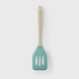 Taylors Silicone Slotted Turner 28cm - Buttermilk/Turquoise