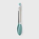 Taylors Stainless Steel Tongs 23cm - Buttermilk/Turquoise