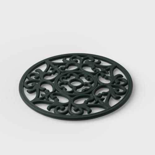 Taylors Vintage Round Silicone Trivet & Placemat - Green