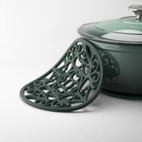Taylors Vintage Round Silicone Trivet & Placemat - Green