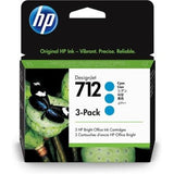HP 712 3-pack 29-ml Cyan DesignJet Ink Cartridge (3ED77A)