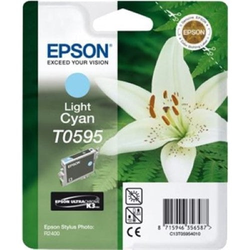 Epson T05959 Light Cyan Ink Cartridge - Stylus Photo R2400 (C13T059590)