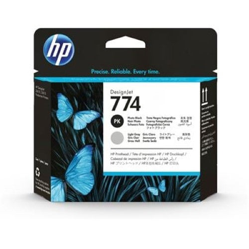 HP 774 Photo Black/Light Gray DesignJet Printhead (P2W00A)