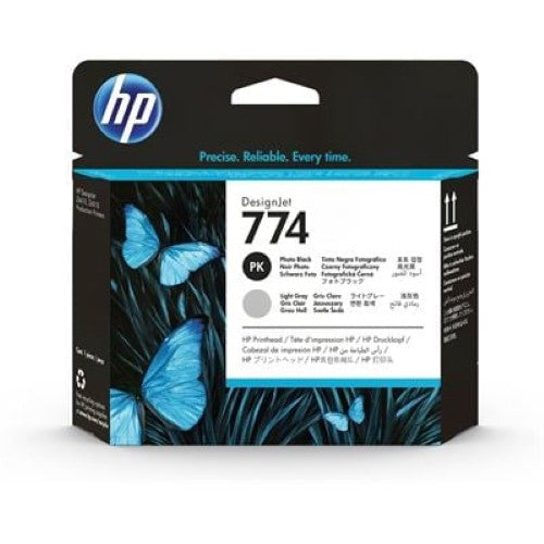 HP 774 Photo Black/Light Gray DesignJet Printhead (P2W00A)