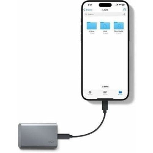 Seagate LaCie Mobile 1TB SSD Secure USB-C (STKH1000800)