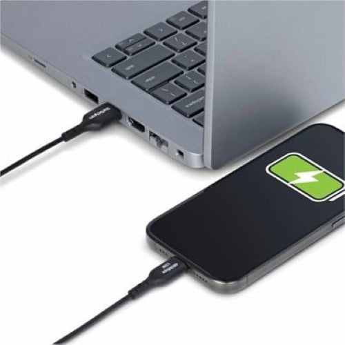 1m USB-A to USB-C Charging Cable Black