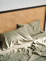 Split Super King - 500T Bamboo Cotton Blend Sheet Set by Savona - Olive