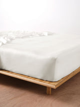 King Single - 500T Bamboo Cotton Blend Fitted Sheet by Savona - White