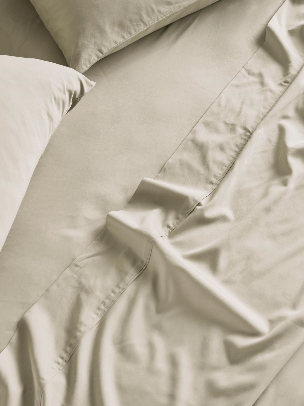 Long Single - 500T Bamboo Cotton Blend Fitted Sheet by Savona - Natural