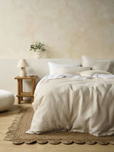 Cotswold Duvet Cover Set by Savona - Oat - Super King