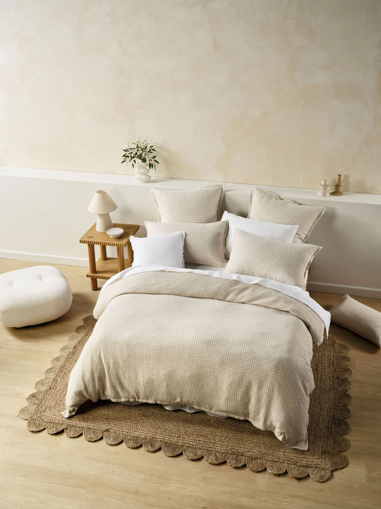 Cotswold Duvet Cover Set by Savona - Oat - Queen