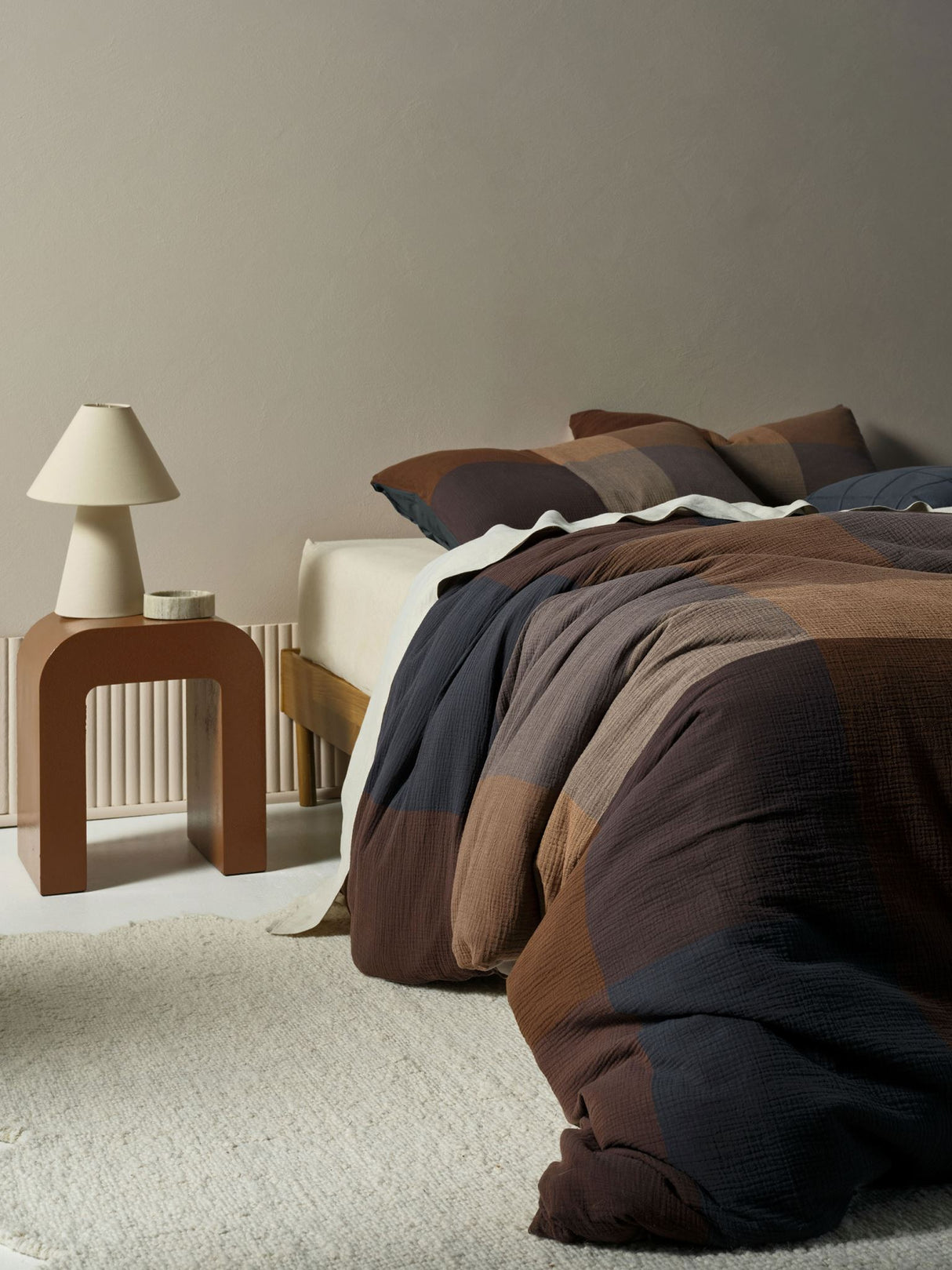 Fletcher Duvet Cover Set by Savona - Chestnut - Queen