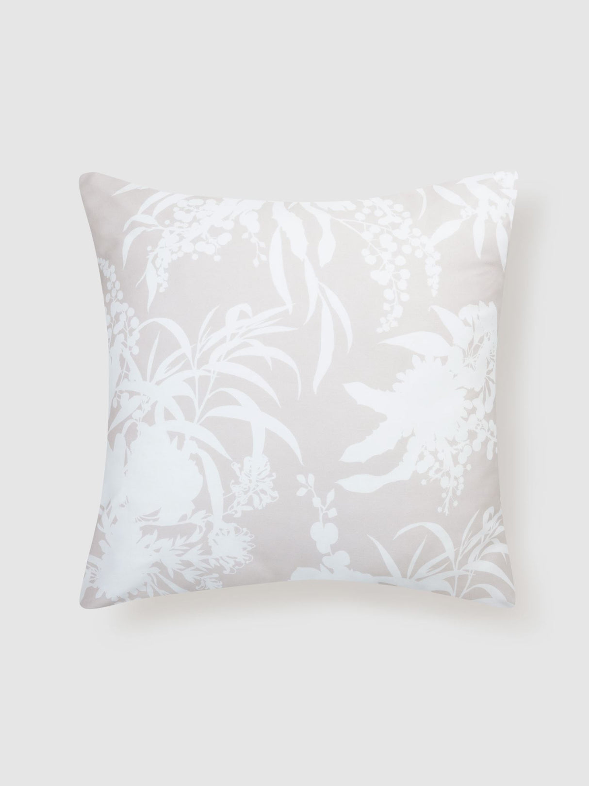 Nella European Pillowcase by Savona in sage features a floral design on soft cotton sateen for elegant bedroom decor.