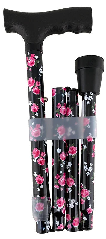 Foldable Walking Stick - Rose