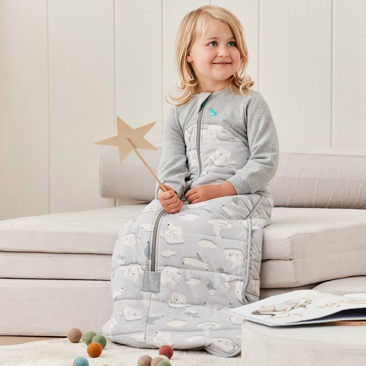 Love to Dream Sleep Bag™ Extra Warm 3.5 TOG - South Pole Grey - 6-18m