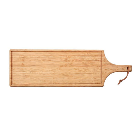 Eco-friendly Scanpan Bamboo Serving Board, 65 cm, reversible with juice groove, durable and stylish kitchen essential.