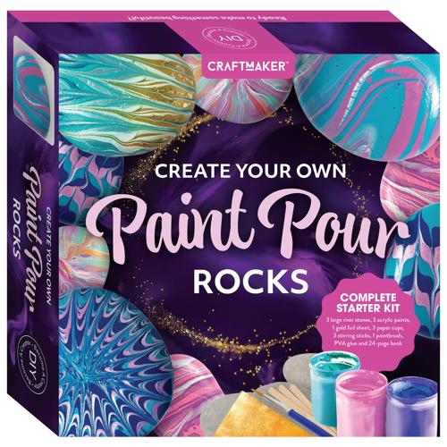 Create Your Own Paint Pour Rocks