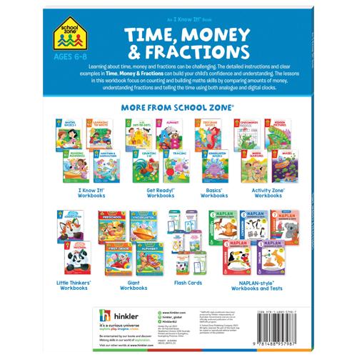 SZ Workbook: I Know It! Time Money and Fractions Ages 6-8