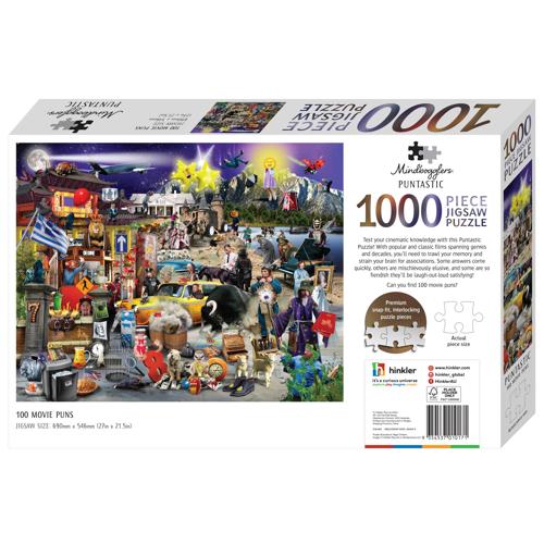 Mindbogglers Puntastic 1000pc Jigsaw - Movies