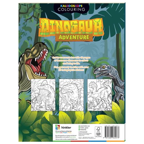 Sticker Colouring Dinosaur Adventure - Kaleidoscope