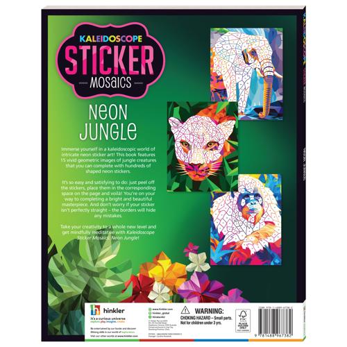 Sticker Mosaics Neon Jungle - Kaleidoscope