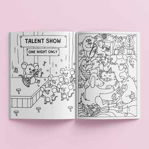 Sticker Colouring Pets Unleashed - Kaleidoscope