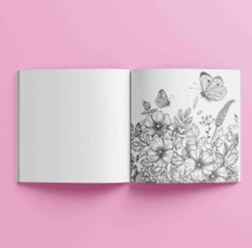 Art Maker Colouring Book Floral Blooms