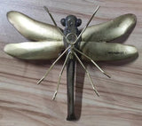 Dragonfly On Wire Legs Decor GOLD - Set of 2