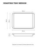 Stainless Steel Roaster Set 5-Ply Scanpan Elektra 2 Piece Medium