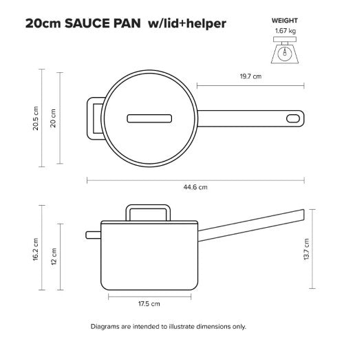 Stainless Steel Saucepan with Helper Handle Scanpan Elektra 20cm 3.5L