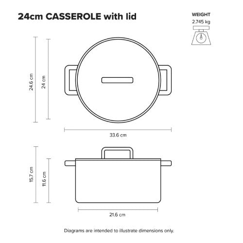 Stainless Steel Dutch Oven Scanpan Elektra 24cm 4.8L