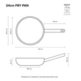 Stainless Steel Fry Pan Scanpan Elektra 24cm