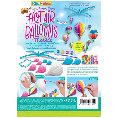 Paint Your Own Hot Air Balloons Mobile
