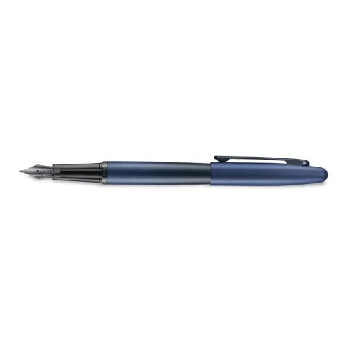 SHEAFFER VFM MATT BLUE/BLACK TRIM MEDIUM NIB FOUNTAIN PEN WITH CONVERTER