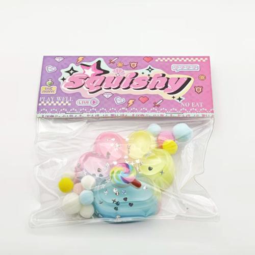 Rainbow Cat Paw Squishy Transparent