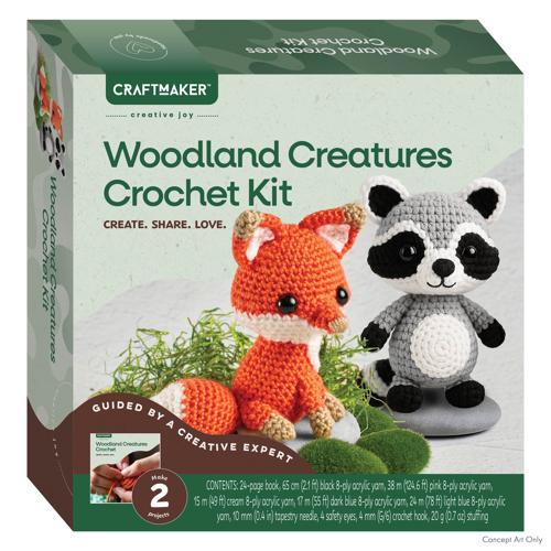 Craft Maker Woodland Creatures Crochet Kit
