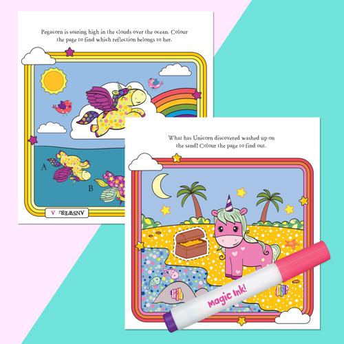 Inkredibles Magic Ink Pictures Unicorns and Friends