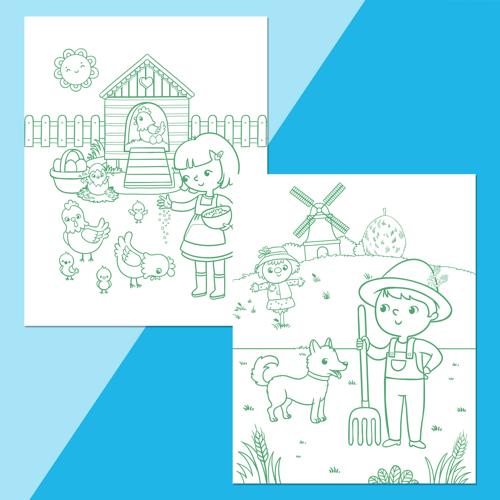 Colour-Me-Magnets Farmyard