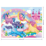 Junior Jigsaw Carry & Play Rainbow Unicorns