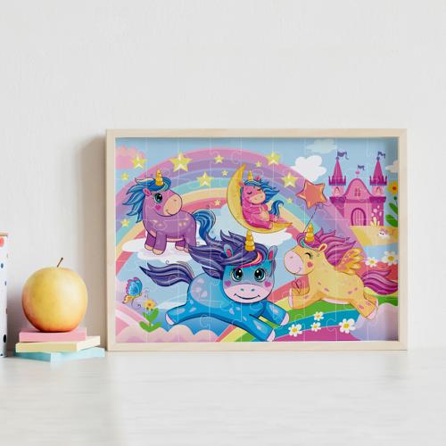 Junior Jigsaw Carry & Play Rainbow Unicorns