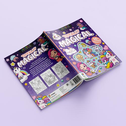 Kaleidoscope Coloring Scented Stickers Totally Magical