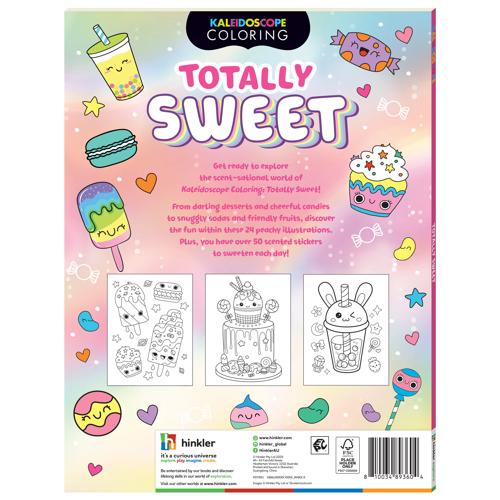 Kaleidoscope Coloring Scented Stickers Totally Sweet