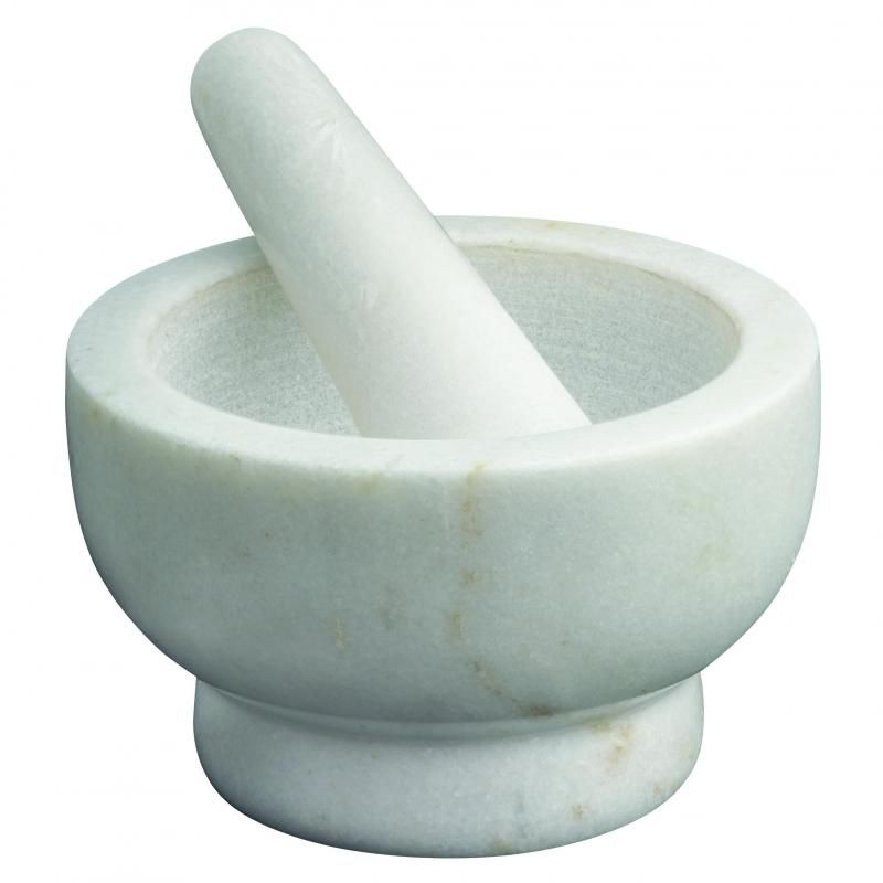 Avanti Marble Footed Mortar/Pestle - White