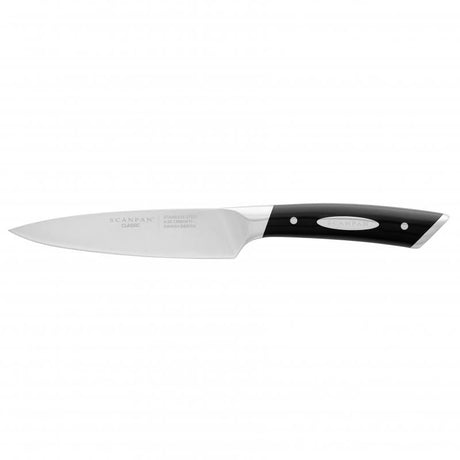 SCANPAN Classic Asian Paring Knife 13cm with ergonomic handle, sharp German stainless steel blade for precision cutting.