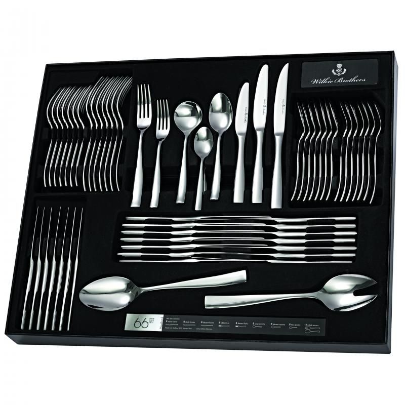 Wilkie Brothers 66 Piece Hartford Cutlery Set Gift Boxed