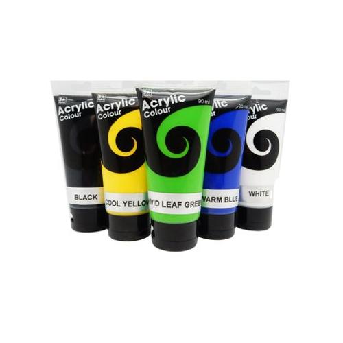 Acrylic Colour Black 90 Ml Tube