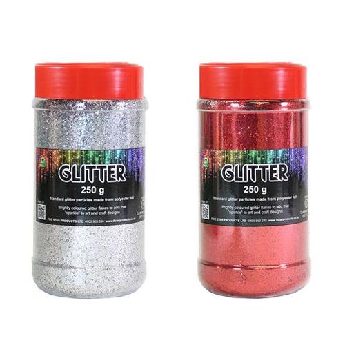 Glitter Jar Red 250g