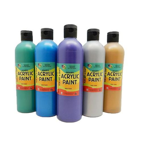 Nzacryl Metallic Silver 500ml